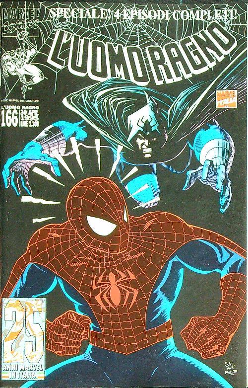 L' uomo ragno 166/ 30 aprile 1995 - copertina