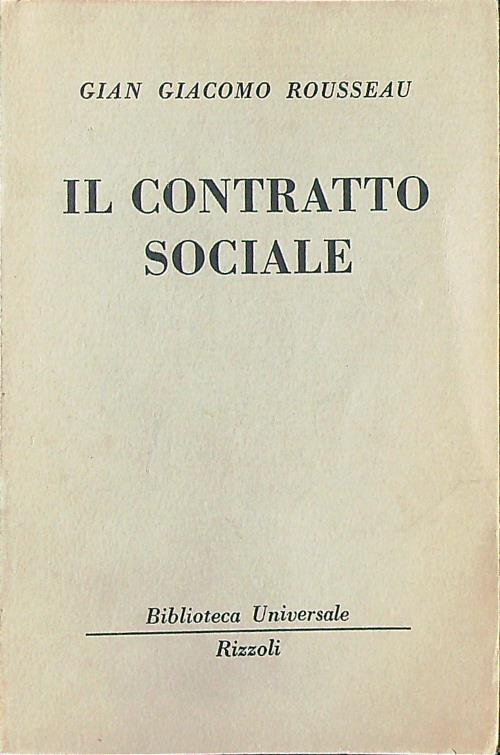 Il contratto sociale