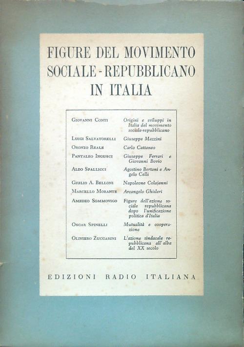 Figure del movimento sociale-repubblicano in Italia - copertina
