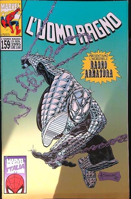 L' uomo ragno 159/ 15 gennaio 1995 - copertina