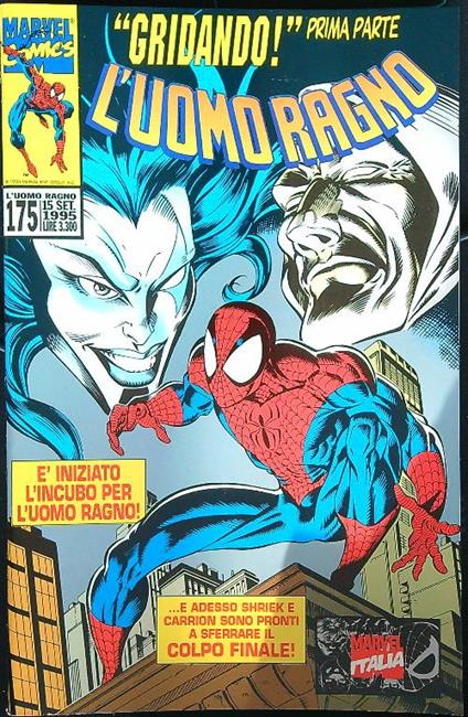 L' uomo ragno 175/ 15 settembre 1995 - copertina