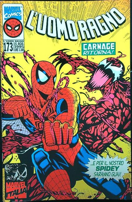L' uomo ragno 173/ 15 agosto 1995 - copertina