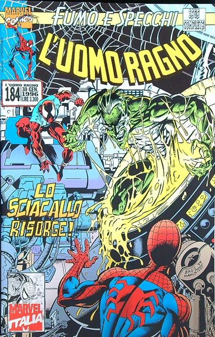 L' uomo ragno 184/ 30 gennaio 1996 - copertina