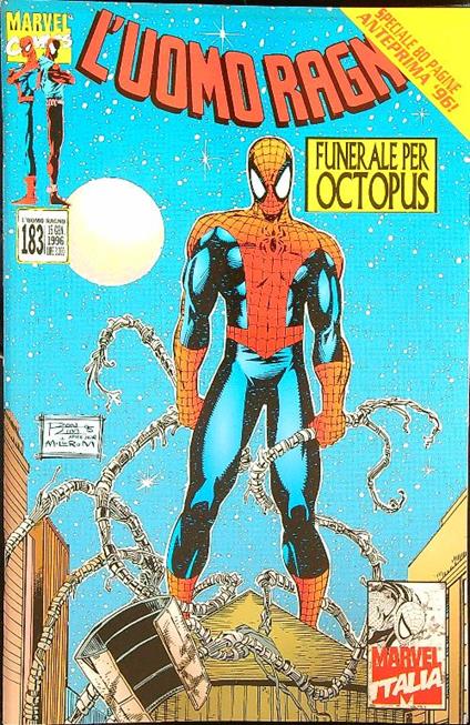L' uomo ragno 183/ 15 gennaio 1996 - copertina