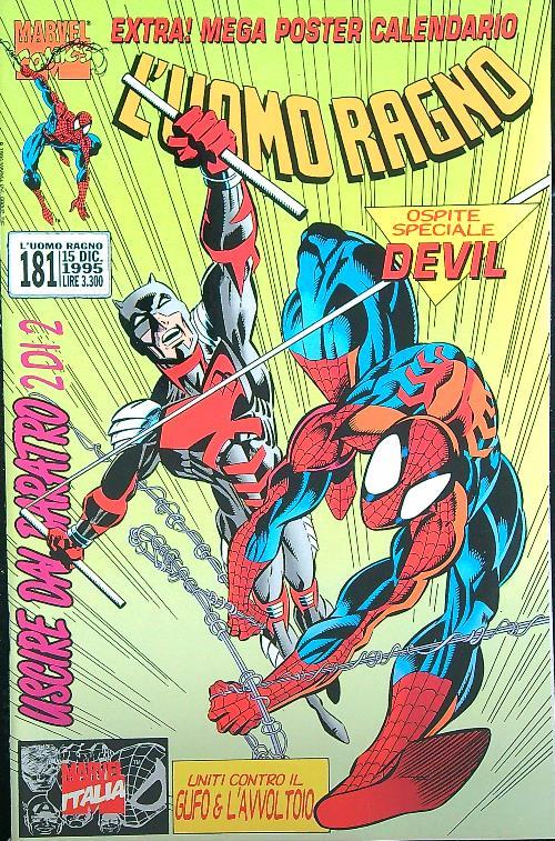 L' uomo ragno 181/ 15 dicembre 1995 - copertina