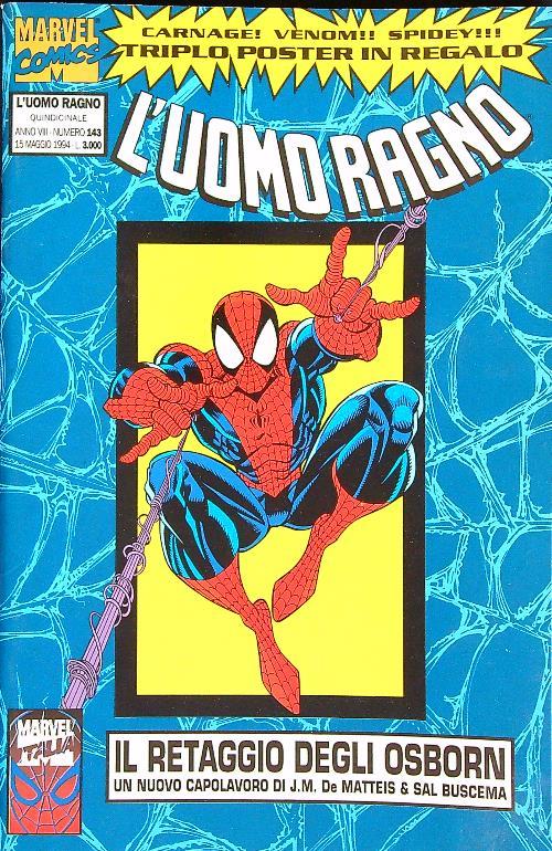L' uomo ragno 143/ 15 maggio 1994 - copertina