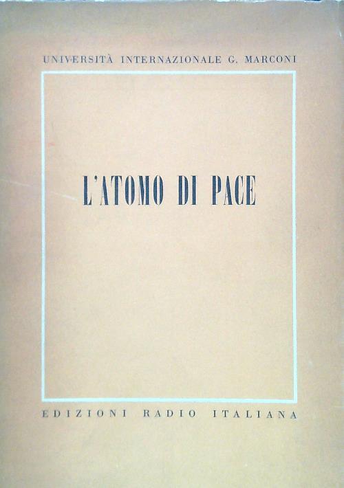 L' atomo di pace - copertina