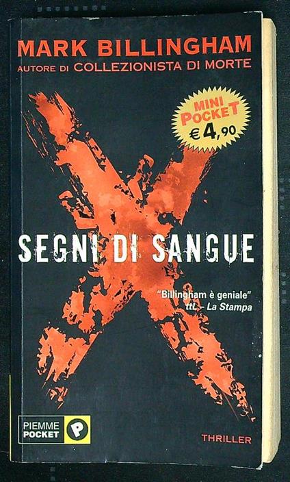 Segni di sangue - Mark Billingham - copertina