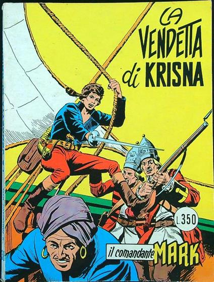Il comandante Mark n. 38/luglio 1975: La vendetta di Krisna - copertina