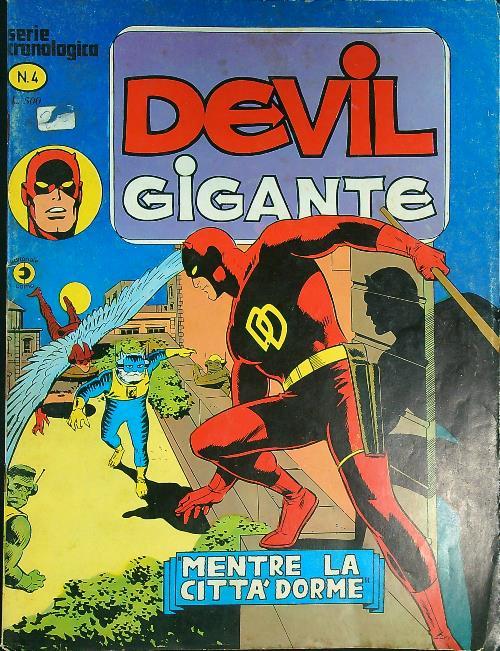 Devil gigante n. 4 - Mentre la città dorme - copertina