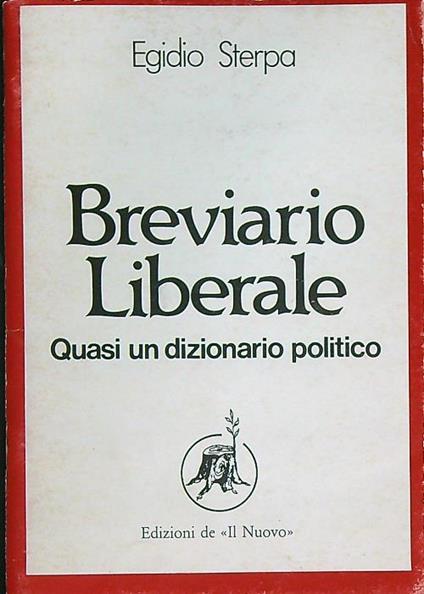 Breviario Liberale - Egidio Sterpa - copertina
