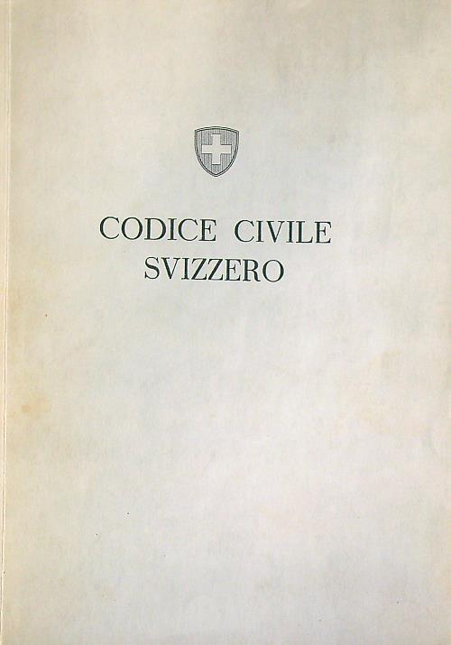 Codice civile svizzero - copertina