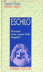 Persiani Sette contro Tebe Supplici