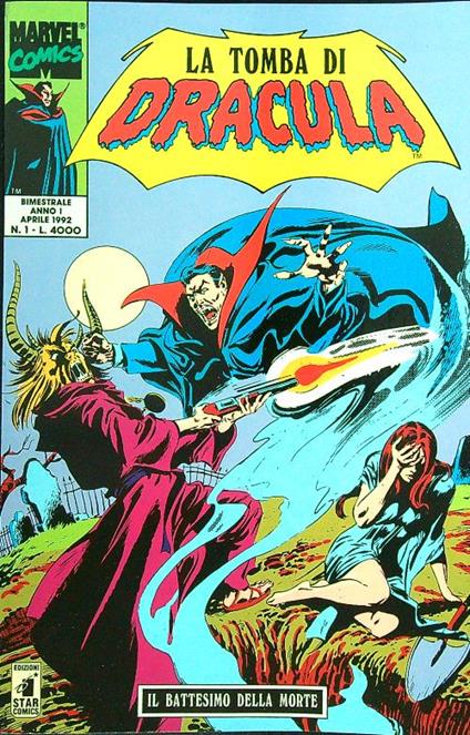 La tomba di Dracula n. 1/aprile 1992 - copertina