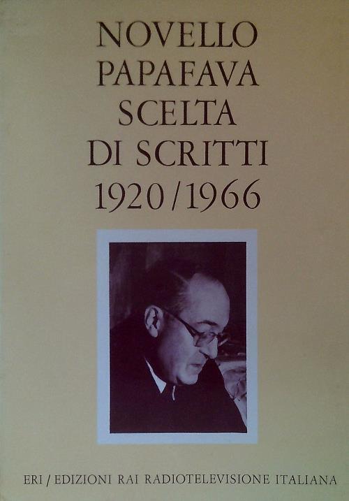 Scelta di scritti 1920/1966