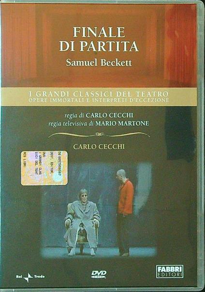 Finale di partita DVD - Samuel Beckett - copertina