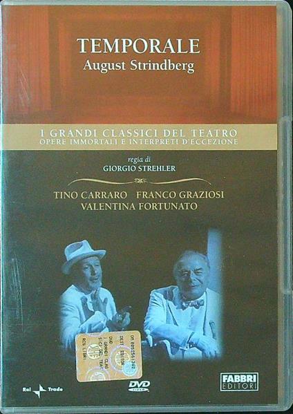 Temporale DVD - August Strindberg - copertina