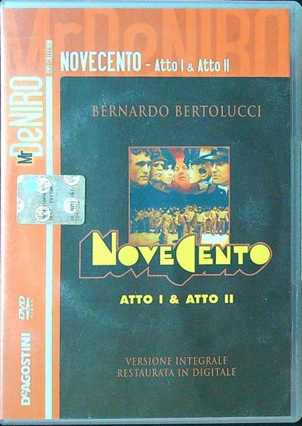 Novecento atto I e atto II - 2 DVD - Bernardo Bertolucci - copertina