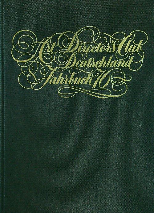 Art Directors club Deutschland jahrbuch 76 - copertina