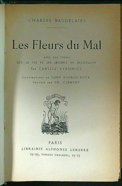 Les fleurs du Mal - Charles Baudelaire - copertina