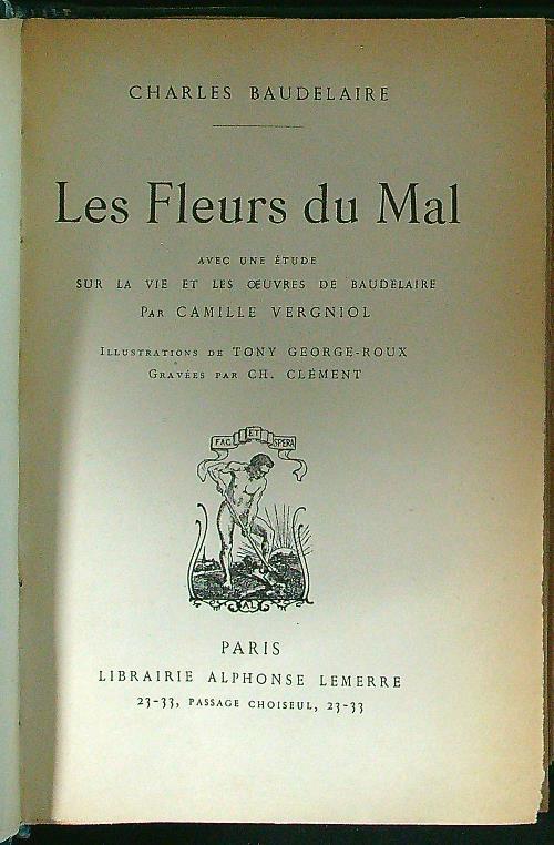 Les fleurs du Mal - Charles Baudelaire - copertina