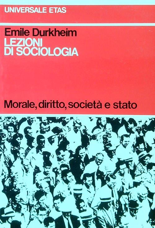 Lezioni di sociologia - Émile Durkheim - copertina