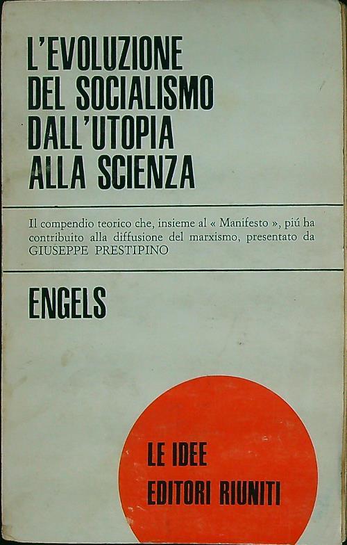 L' evoluzione del socialismo dall'utopia alla scienza - copertina