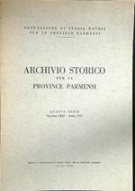 Archivio storico per le province parmensi quarta serie Vol. XXXI anno 1979
