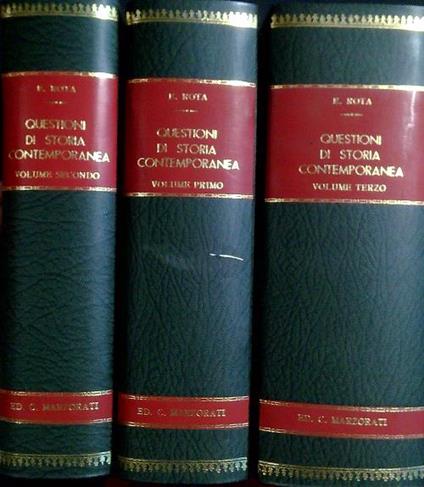 Questioni di storia contemporanea. 3 Volumi - copertina
