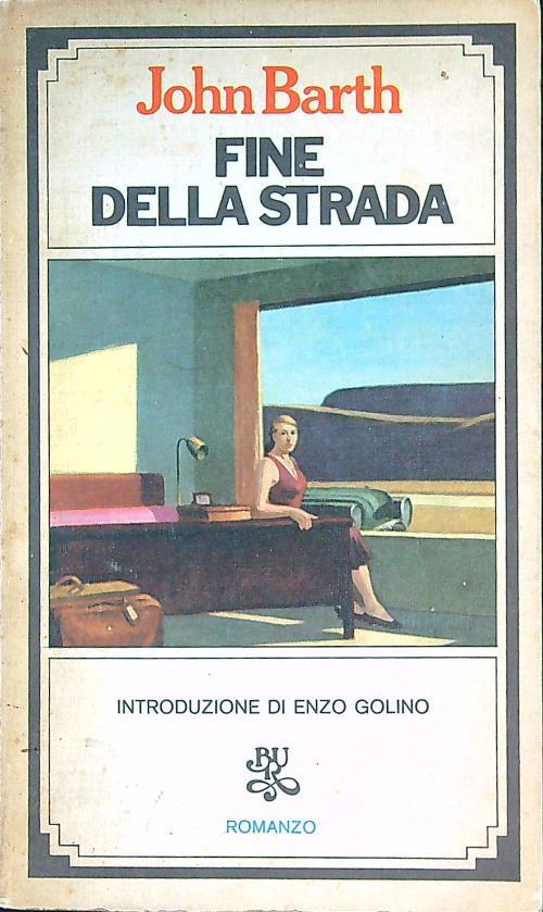 Fine della strada - John Barth - copertina