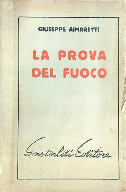 La prova del fuoco - copertina