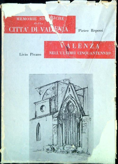 Memorie storiche della città di Valenza - Pietro Rossi - copertina