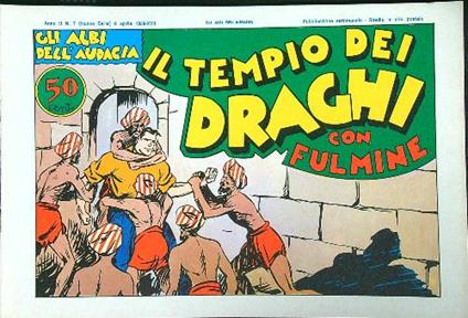 Il tempio dei draghi con Fulmine - copertina
