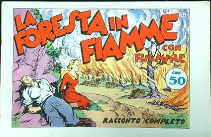 La foresta in fiamme con Fulmine - copertina