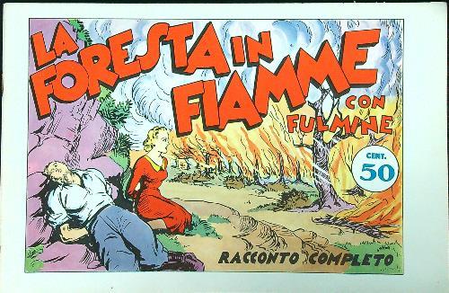 La foresta in fiamme con Fulmine - copertina
