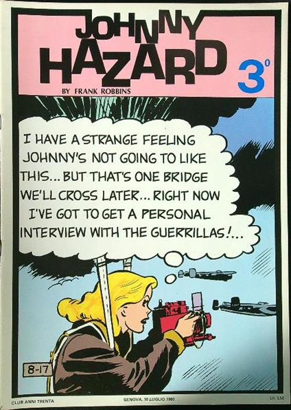 Johnny Hazard 3° - copertina