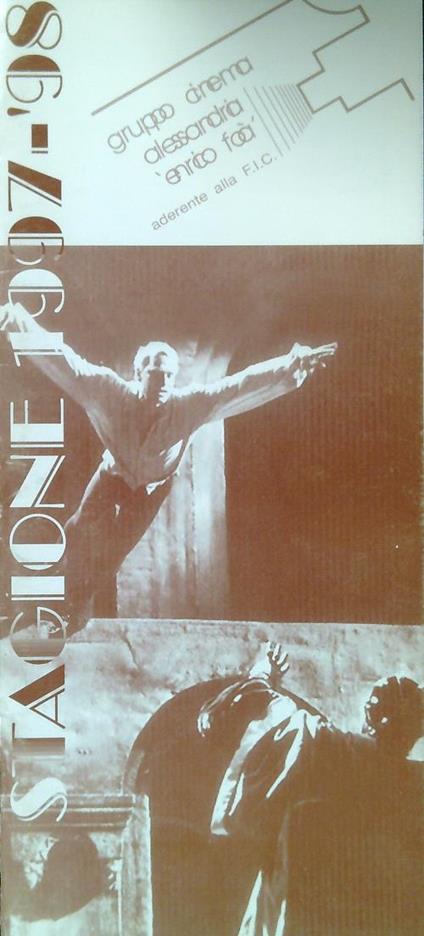 Gruppo Cinema Alessandria Enrico Foa. Stagione 1997-98 - copertina