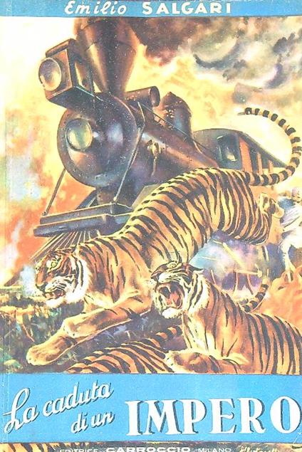 La caduta di un impero - Emilio Salgari - copertina