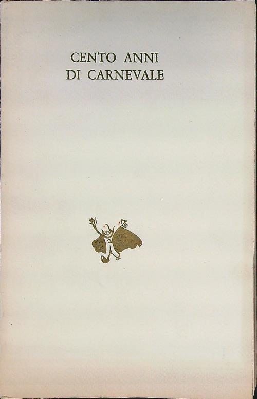 Cento anni di carnevale - copertina