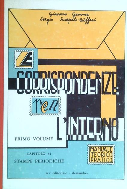 Le corrispondenze per l'interno Volume I - Capitolo 34 - copertina