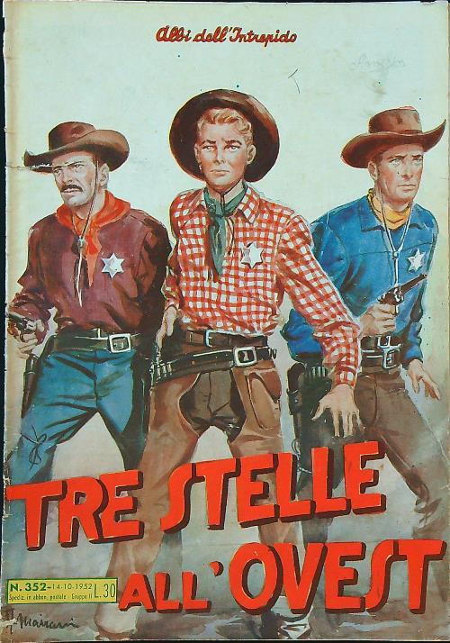 Tre stelle all'Ovest - copertina