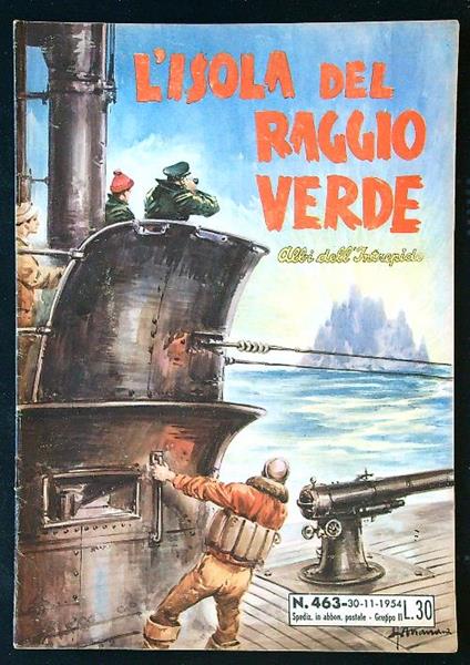 L' isola del raggio verde - copertina