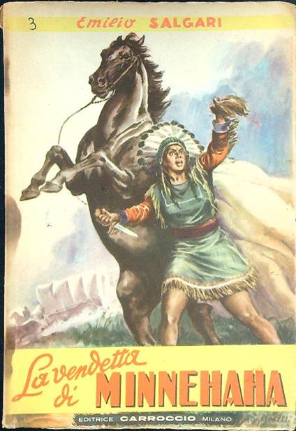 La vendetta di Minnehaha - Emilio Salgari - copertina