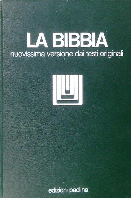 La Bibbia - Nuovissima versione dai testi originali - copertina