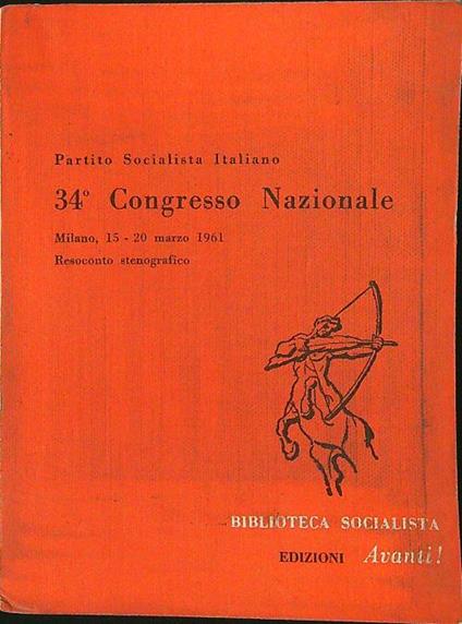 34 congresso nazionale - copertina