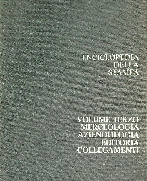 Enciclopedia della stampa. Vol. 3 - copertina