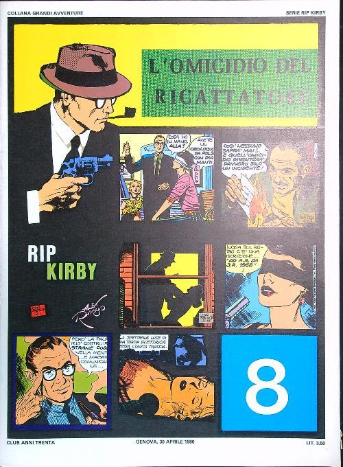 Rip Kirby: l'omicidio del ricattatore - Alex Raymond - copertina