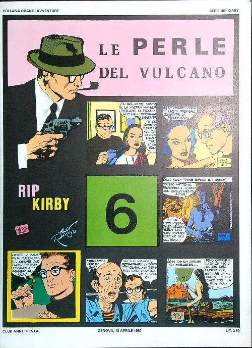 Rip Kirby: le perle del vulcano - Alex Raymond - copertina