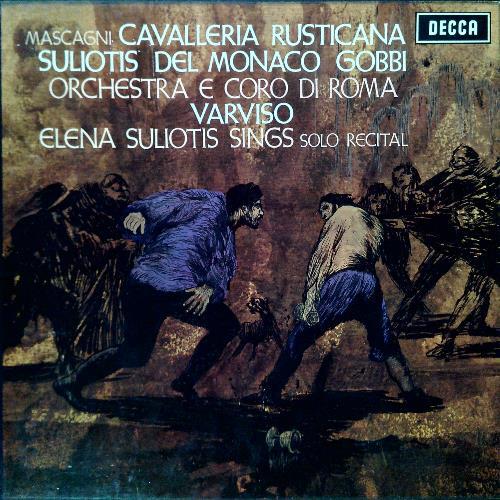 Mascagni: Cavalleria rusticana - Decca Stereo Set 343-4 (Libretto + 2 Vinili) - copertina