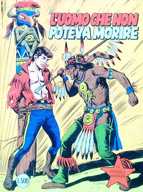 Il piccolo ranger. L'uomo che non poteva morire - copertina